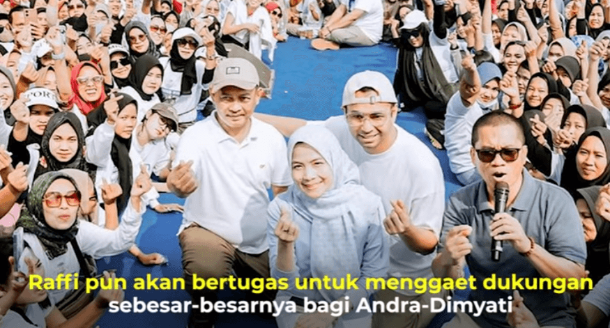Diangkat Raffi Ahmad Jadi Ketua Tim Pemenangan Andra Soni-Dimyati di Pilkada Banten